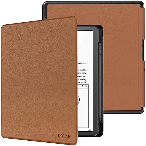 CoBak Funda para Kindle Scribe de 3ª generación 2025 de 11 pulgadas, Kindle Scribe Colorsoft – Funda de piel sintética con encendido automático, soporte para bolígrafo para Scribe de 11 pulgadas