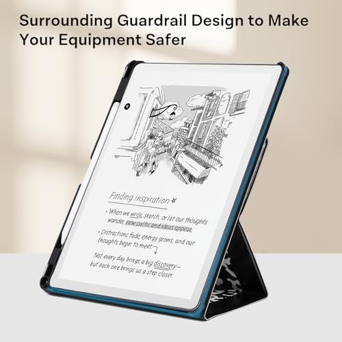 CoBak Case for 11 Kindle Scribe 3rd Generation 2025  Kindle Scribe Colorsoft with Two Viewing Angles   All New PU Leather Cover with Auto Sleep Wake  Pen Holder  Notebook