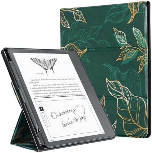 CoBak Case for 11 Kindle Scribe 3rd Generation 2025  Kindle Scribe Colorsoft with Two Viewing Angles   All New PU Leather Cover with Auto Sleep Wake  Pen Holder  Notebook