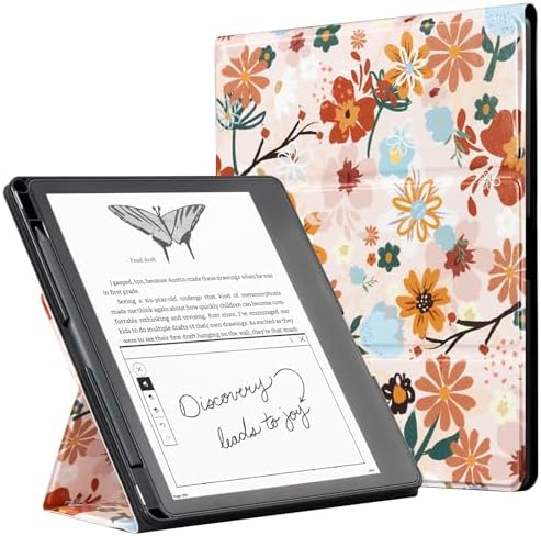 CoBak Case for 11 Kindle Scribe 3rd Generation 2025  Kindle Scribe Colorsoft with Two Viewing Angles   All New PU Leather Cover with Auto Sleep Wake  Pen Holder  Notebook