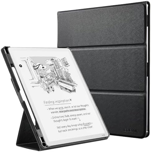 CoBak Case for 11 Kindle Scribe 3rd Generation 2025  Kindle Scribe Colorsoft with Two Viewing Angles   All New PU Leather Cover with Auto Sleep Wake  Pen Holder  Notebook