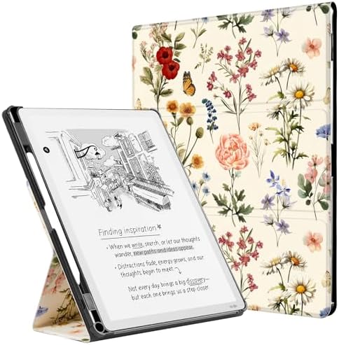 CoBak Case for 11 Kindle Scribe 3rd Generation 2025  Kindle Scribe Colorsoft with Two Viewing Angles   All New PU Leather Cover with Auto Sleep Wake  Pen Holder  Notebook