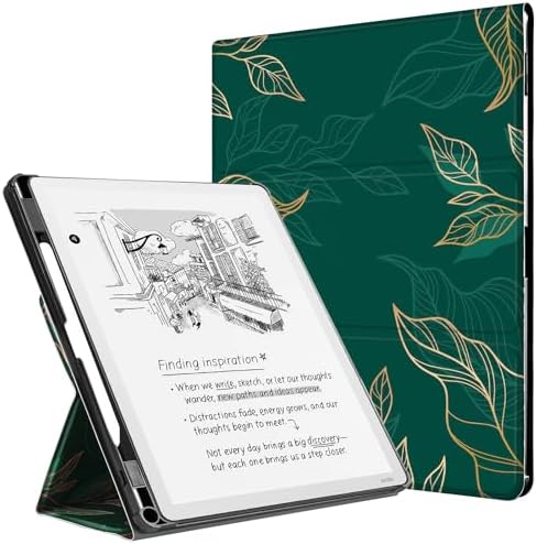 CoBak Case for 11 Kindle Scribe 3rd Generation 2025  Kindle Scribe Colorsoft with Two Viewing Angles   All New PU Leather Cover with Auto Sleep Wake  Pen Holder  Notebook