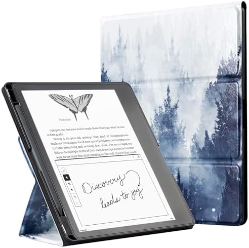 CoBak Case for 11 Kindle Scribe 3rd Generation 2025  Kindle Scribe Colorsoft with Two Viewing Angles   All New PU Leather Cover with Auto Sleep Wake  Pen Holder  Notebook