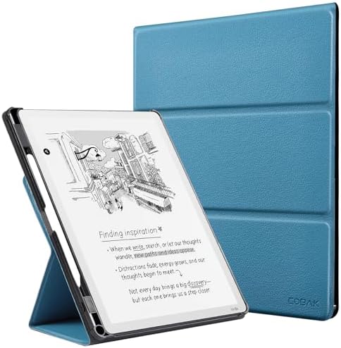 CoBak Case for 11 Kindle Scribe 3rd Generation 2025  Kindle Scribe Colorsoft with Two Viewing Angles   All New PU Leather Cover with Auto Sleep Wake  Pen Holder  Notebook