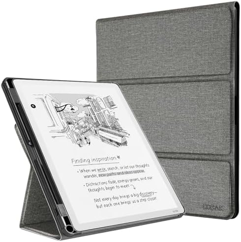 CoBak Case for 11 Kindle Scribe 3rd Generation 2025  Kindle Scribe Colorsoft with Two Viewing Angles   All New PU Leather Cover with Auto Sleep Wake  Pen Holder  Notebook