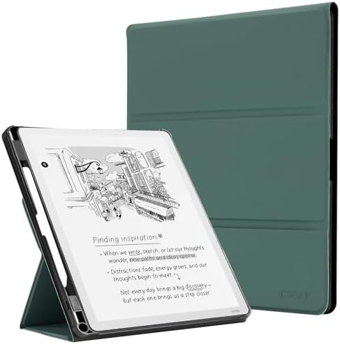 CoBak Case for 11 Kindle Scribe 3rd Generation 2025  Kindle Scribe Colorsoft with Two Viewing Angles   All New PU Leather Cover with Auto Sleep Wake  Pen Holder  Notebook