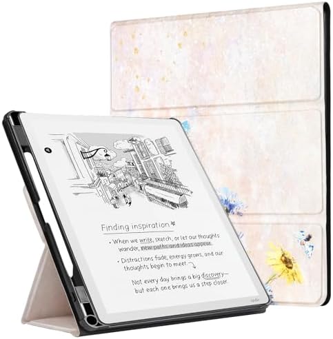 CoBak Case for 11 Kindle Scribe 3rd Generation 2025  Kindle Scribe Colorsoft with Two Viewing Angles   All New PU Leather Cover with Auto Sleep Wake  Pen Holder  Notebook