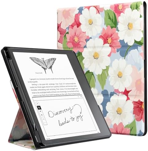 CoBak Case for 11 Kindle Scribe 3rd Generation 2025  Kindle Scribe Colorsoft with Two Viewing Angles   All New PU Leather Cover with Auto Sleep Wake  Pen Holder  Notebook