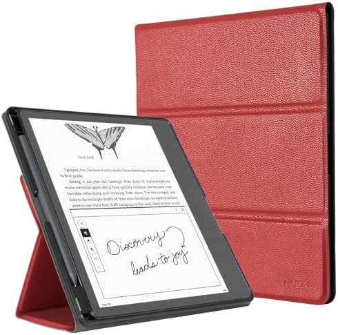 CoBak Case for 11 Kindle Scribe 3rd Generation 2025  Kindle Scribe Colorsoft with Two Viewing Angles   All New PU Leather Cover with Auto Sleep Wake  Pen Holder  Notebook