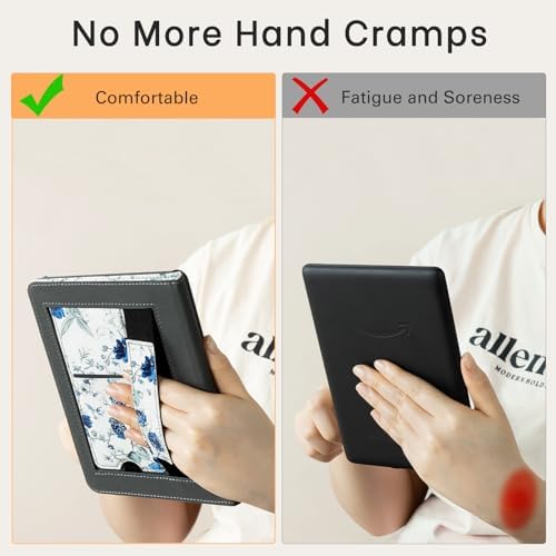 CoBak Case with Stand for Kindle Paperwhite 12th Gen 2024 Released  7  & Kindle Colorsoft Signature Edition   Durable PU Leather Cover with Auto Sleep Wake  Card Slot  Hand Strap Feature  Sage Green