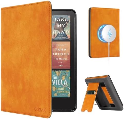 CoBak Case with Stand for Kindle Paperwhite 12th Gen 2024 Released  7  & Kindle Colorsoft Signature Edition   Durable PU Leather Cover with Auto Sleep Wake  Card Slot  Hand Strap Feature  Sage Green