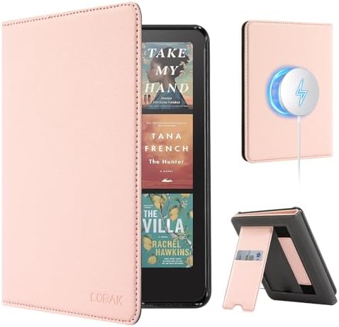 CoBak Case with Stand for Kindle Paperwhite 12th Gen 2024 Released  7  & Kindle Colorsoft Signature Edition   Durable PU Leather Cover with Auto Sleep Wake  Card Slot  Hand Strap Feature  Sage Green