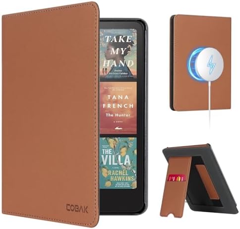 CoBak Case with Stand for Kindle Paperwhite 12th Gen 2024 Released  7  & Kindle Colorsoft Signature Edition   Durable PU Leather Cover with Auto Sleep Wake  Card Slot  Hand Strap Feature  Sage Green