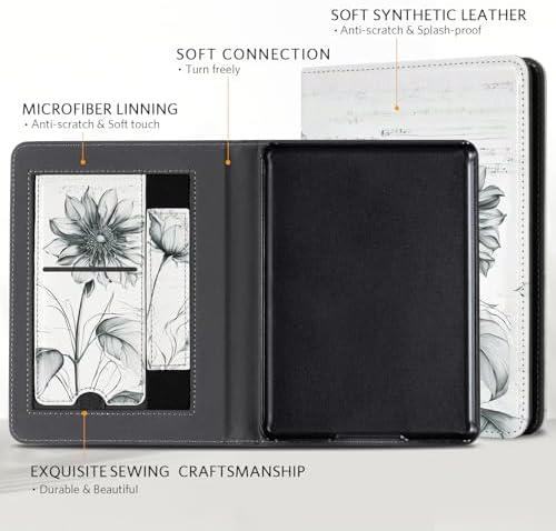 CoBak Case with Stand for Kindle Paperwhite 12th Gen 2024 Released  7  & Kindle Colorsoft Signature Edition   Durable PU Leather Cover with Auto Sleep Wake  Card Slot  Hand Strap Feature  Sage Green