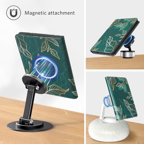 CoBak Case with Stand for Kindle Paperwhite 12th Gen 2024 Released  7  & Kindle Colorsoft Signature Edition   Durable PU Leather Cover with Auto Sleep Wake  Card Slot  Hand Strap Feature  Sage Green