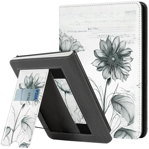 CoBak Case with Stand for Kindle Paperwhite 12th Gen 2024 Released  7  & Kindle Colorsoft Signature Edition   Durable PU Leather Cover with Auto Sleep Wake  Card Slot  Hand Strap Feature  Sage Green