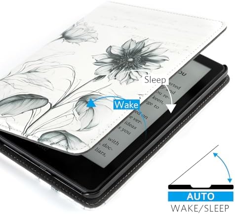 CoBak Case with Stand for Kindle Paperwhite 12th Gen 2024 Released  7  & Kindle Colorsoft Signature Edition   Durable PU Leather Cover with Auto Sleep Wake  Card Slot  Hand Strap Feature  Sage Green