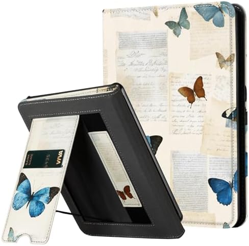 CoBak Case with Stand for Kindle Paperwhite 12th Gen 2024 Released  7  & Kindle Colorsoft Signature Edition   Durable PU Leather Cover with Auto Sleep Wake  Card Slot  Hand Strap Feature  Sage Green