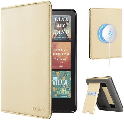 CoBak Case with Stand for Kindle Paperwhite 12th Gen 2024 Released  7  & Kindle Colorsoft Signature Edition   Durable PU Leather Cover with Auto Sleep Wake  Card Slot  Hand Strap Feature  Sage Green