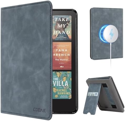 CoBak Case with Stand for Kindle Paperwhite 12th Gen 2024 Released  7  & Kindle Colorsoft Signature Edition   Durable PU Leather Cover with Auto Sleep Wake  Card Slot  Hand Strap Feature  Sage Green
