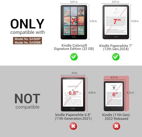 CoBak Case with Stand for Kindle Paperwhite 12th Gen 2024 Released  7  & Kindle Colorsoft Signature Edition   Durable PU Leather Cover with Auto Sleep Wake  Card Slot  Hand Strap Feature  Sage Green