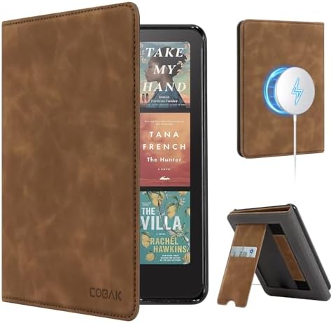 CoBak Case with Stand for Kindle Paperwhite 12th Gen 2024 Released  7  & Kindle Colorsoft Signature Edition   Durable PU Leather Cover with Auto Sleep Wake  Card Slot  Hand Strap Feature  Sage Green