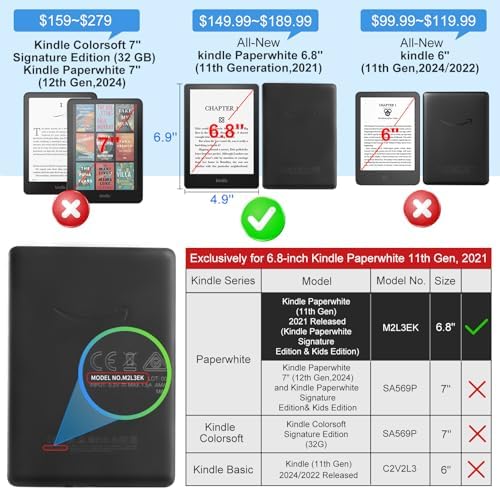 CoBak Case with Stand for Kindle Paperwhite 12th Gen 2024 Released  7  & Kindle Colorsoft Signature Edition   Durable PU Leather Cover with Auto Sleep Wake  Card Slot  Hand Strap Feature  Sage Green