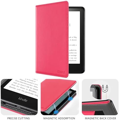 CoBak Case with Stand for Kindle Paperwhite 12th Gen 2024 Released  7  & Kindle Colorsoft Signature Edition   Durable PU Leather Cover with Auto Sleep Wake  Card Slot  Hand Strap Feature  Sage Green