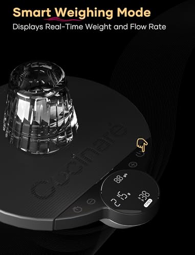 Cocinare Balance Lite Coffee Scale with Timer  3kg/0 1g Precision Digital Scale for Pour Over  Espresso & Drip  3 Brewing Modes  Assist  Weigh  Competition   Adjustable Ratios & Flow Rate  Black