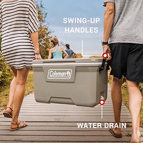 Coleman Classic Series - Hielera portátil con aislamiento, resistente a fugas, para exteriores, conversa el hielo hasta por 5 días, 52, 70, 120 y 150 cuartos de galón