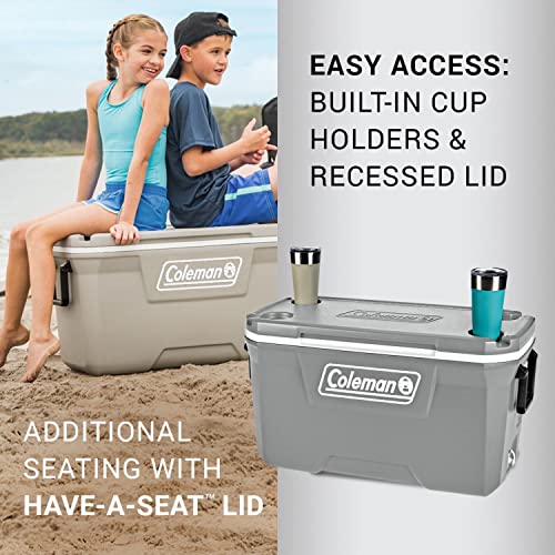 Coleman Classic Series - Hielera portátil con aislamiento, resistente a fugas, para exteriores, conversa el hielo hasta por 5 días, 52, 70, 120 y 150 cuartos de galón
