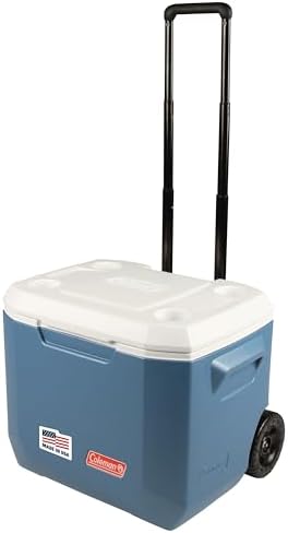 Coleman Xtreme Rolling Cooler with Wheels  Extra Walled Insulation Keeps Ice up to 5 Days  Portable Wheeled Hard Chiller