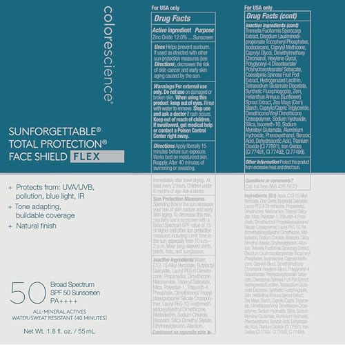 Colorescience Total Protection Face Shield Flex SPF 50  1 8 fl  oz