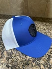 Columbia Mesh Snapback Trucker Hat w/Mountain Patch Blue/White O/S  New w/Tags