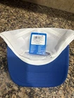 Columbia Mesh Snapback Trucker Hat w/Mountain Patch Blue/White O/S  New w/Tags