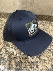 Columbia Mesh Snapback Hat   Color  Black Mountain Art Patch O/S  New w/Tags