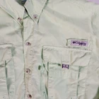 Columbia PFG Bahama II Shirt Mens Size Small Green Long Sleeve Fishing Hiking