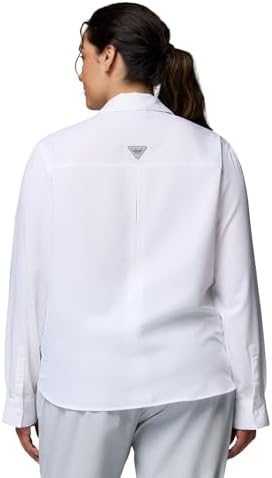 Talla M - Columbia Womens PFG Castback Woven Long Sleeve