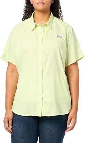 Talla M - Columbia Womens PFG Tamiami II Short Sleeve Fishing Shirt