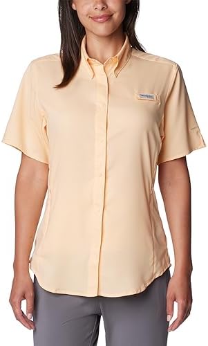 Talla M - Columbia Womens PFG Tamiami II Short Sleeve Fishing Shirt