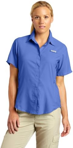 Talla M - Columbia Womens PFG Tamiami II Short Sleeve Fishing Shirt