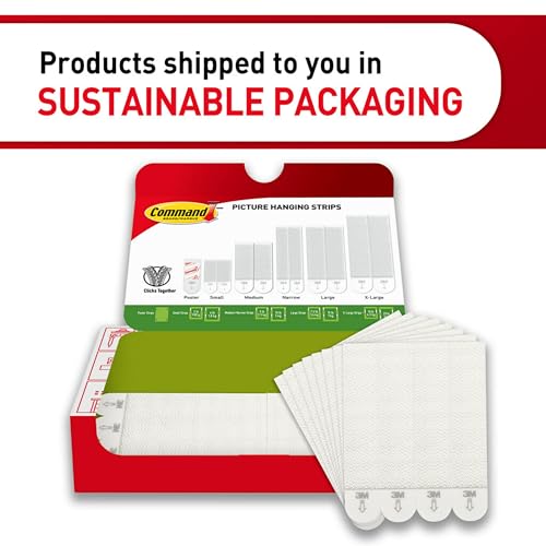 Command 15 lb Large Picture Hanging Strips 14 Pairs  28 Strips   Damage Free Hanging Picture Hangers  No Tools Wall Hanger for Home Decor  White Adhesive
