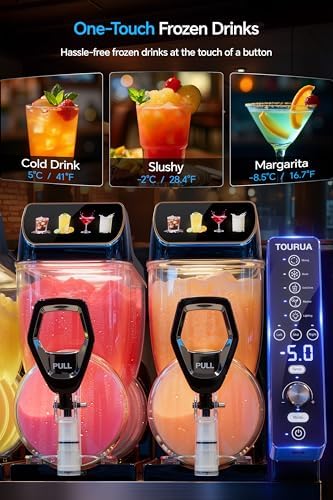 Commercial Slushie Machine  Margarita Daiquiri Wine Frappe Slush Frozen Drink Machine  30L