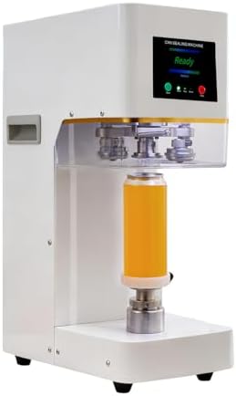 Commercial Soda Can Sealer   2 4 6 7 inch Height Adjustable  Automatic Can Sealer for Aluminum and Plastic Cans   White