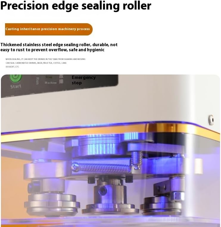 Commercial Soda Can Sealer   2 4 6 7 inch Height Adjustable  Automatic Can Sealer for Aluminum and Plastic Cans   White