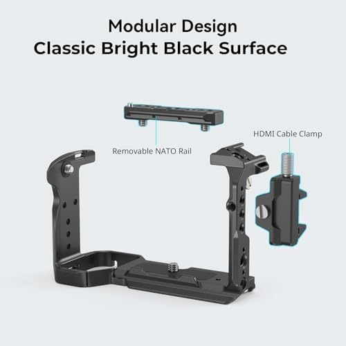 Compatible Camera Cage Kit for Sony FX30 and FX3  with Cable Clips  Cold Shoe and NATO Rail  MD4019 