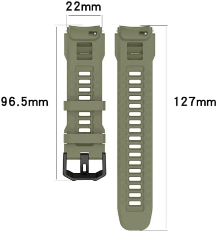 Compatible for Amazfit T Rex 3 Pro 48mm  22mm Width Soft Silicone Wristband Replacement WatchBand Strap for Amazfit T Rex 3 Pro Smartwatch