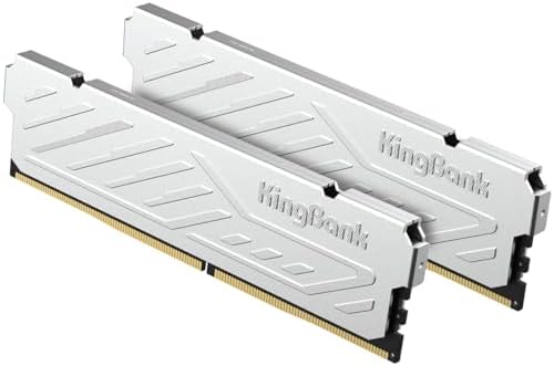 Memoria RAM de escritorio para computadora DDR5 32 GB (2 x 16 GB) 6000MT/s CL36 1.35V overclocking XMP 3.0 y AMD Expo con disipador de calor para juegos de PC, oficina/PS, plata