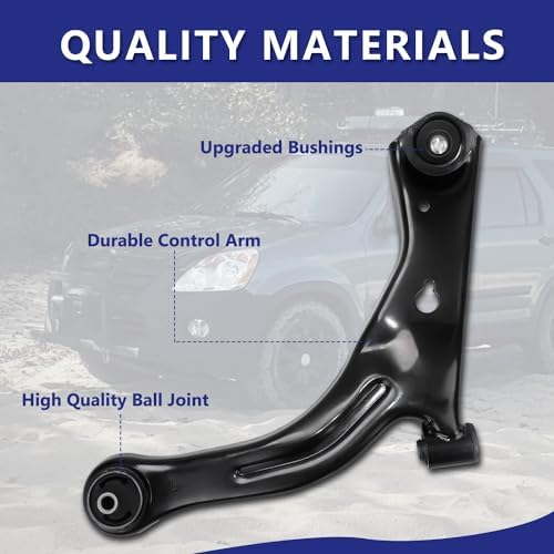 Control Arm  Replacement For Control Arm With Ball Joint Sway Bar Tie Rods Boots Suspension Kit Compatible With 2005 2009 Ford Escape  2005 2009 Mercury Mariner  2005 2009 Mazda Tribute